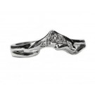 Single Diamond Dolphin Wedding Ring in 14kt. Gold