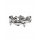 Dolphins "Swimming" around finger diamond wedding band in 14kt. gold