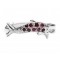 Dolphin Band Custom Made, Set with Rubies. Sterling