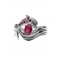 Dolphin Ring, "Independence Day" style, in Rubies