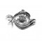 Dolphin Ring, "Independence Day" style in Sterling, 1ct. Cubic White or Pink