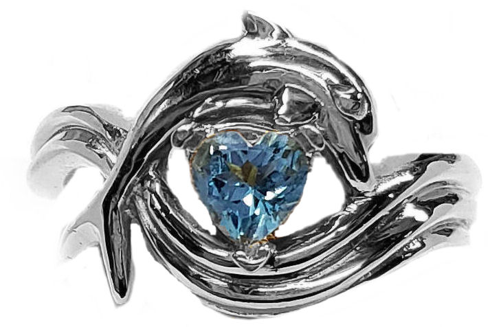 Dolphin Independence Day Style Engagement Rings